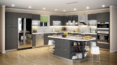 Frameless Rta Cabinets Contemporary Kitchen Cabinetry Other Metro