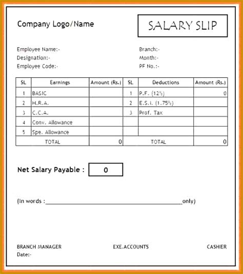 4 Salary Sheet Template In Excel Fabtemplatez