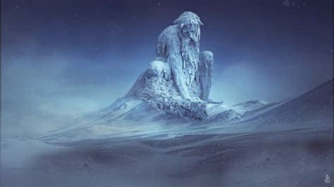 Wallpaper Danheim Gealdyr Snow Covered Ice Vikings Gods Norse