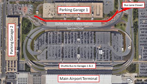 Nightly Closure Of Garage 1 At Dulles Airport Monday Feb 10 Through