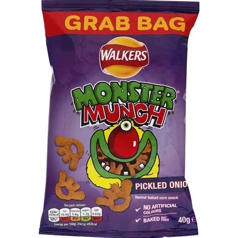 Walkers Monster Munch Pickled Onion G Woolworths