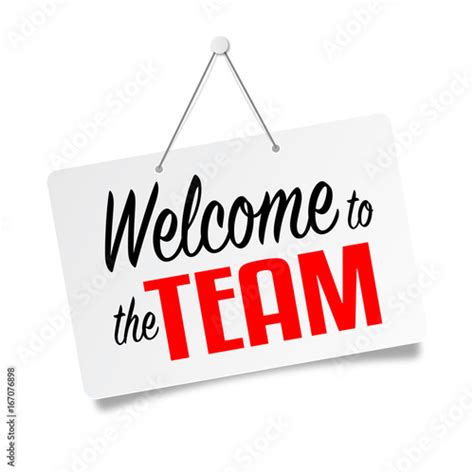 Welcome To The Team Stock Vector Adobe Stock
