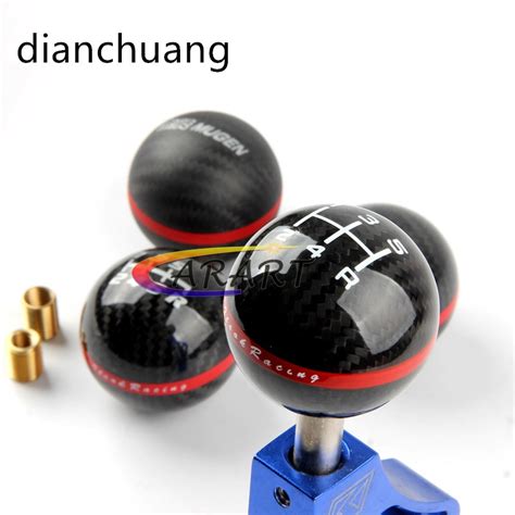 Universal Genuine Carbon Fiber Mugen Manual Automatic Spherical Gear