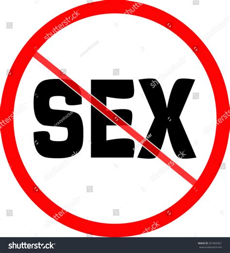 Forbidden Sign No Sex Ilustración De Stock 201865561 Shutterstock