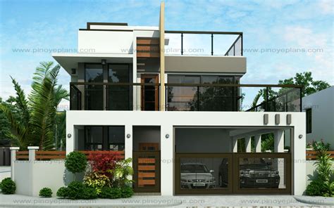 2 bedroom house plans 3d hd png download kindpng. Ester - Four Bedroom Two Story Modern House Design | Pinoy ...