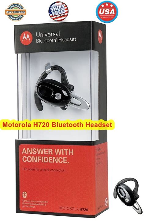 Motorola H720 Bluetooth Headset Phone Noice Reduce Lightweight Comfort