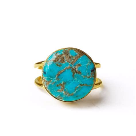 Raw Turquoise Ring | Raw turquoise ring, Raw turquoise, Turquoise ring
