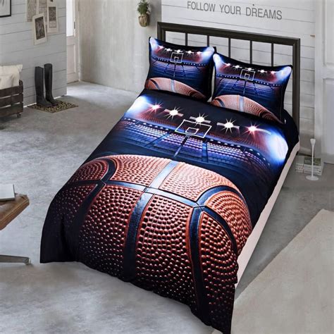 Product titleyour zone rainbow stripe coordinated bedding set, multiple sizes. Basketball 3D Bedding set 2/3pcs Twin Full Queen size bed ...