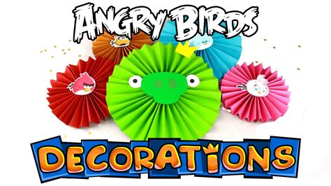 Angry birds table game for sale. DIY Angry Birds Decorations - Paper Rosettes - YouTube
