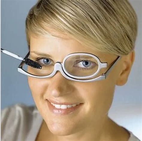 180 Degree Rotating Makeup Reading Glasses Monocular Women Men Cosmetics Glasses Diopter 1 50