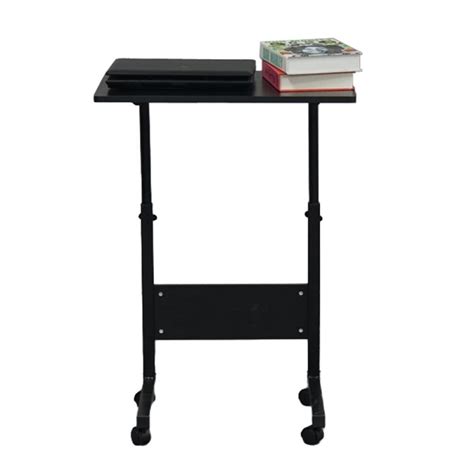 Ktaxon Adjustable Height Pc Computer Rolling Desk Laptop Table Cart