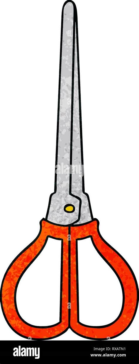 Hand Drawn Quirky Cartoon Scissors Stock Vector Image And Art Alamy