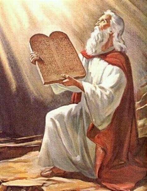 Moisés Y Los Diez Mandamientos Querubim Ilustrações Bíblico