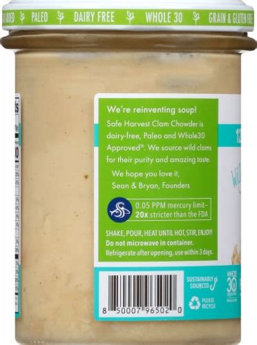 Safe Harvest Dairy Free Wild Clam Chowder 13 2 Oz Foods Co