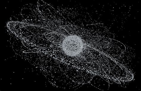 Map of all known space debris | Space debris, Space junk, Space map