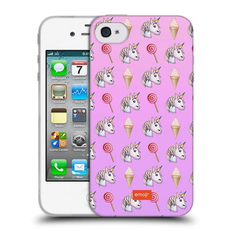 Emoji Official Emoji Pastel Unicorns Soft Gel Case For Apple Iphone