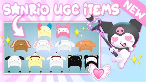 Sanrio Roblox Accessories Cinnamoroll Melody Hello Kitty And More