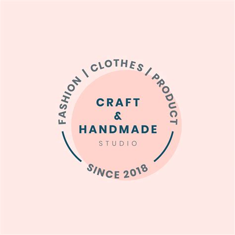 Handmade Crafts Logo Badge Design Download Free Vectors Clipart