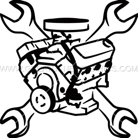 Car Engine Drawing Free Download On Clipartmag