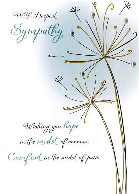 Deepest Sympathy Greeting Card Second Nature Just To Say Cards
