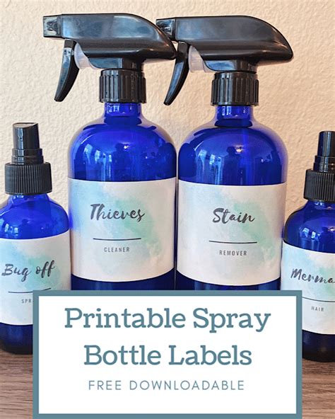 Printable Sds Labels For Spray Bottles