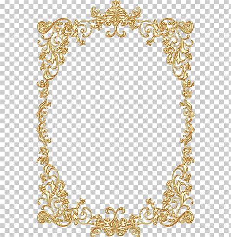 Borders And Frames Frames Gold Vintage Png Clipart Body Jewelry