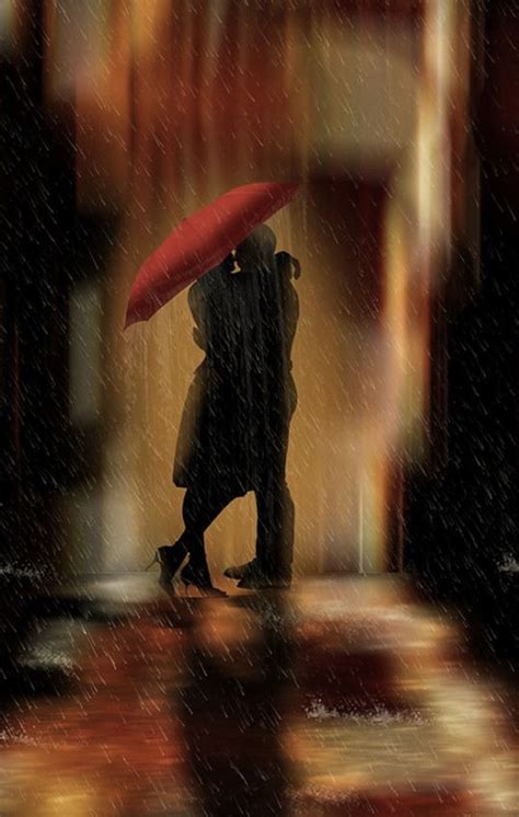 Kissing In The Rain Rain Art Kissing In The Rain Art