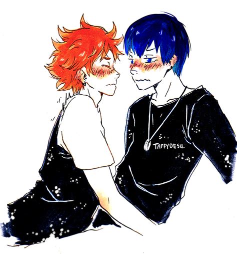 Kagehina Kiss By Taffydesu On Deviantart