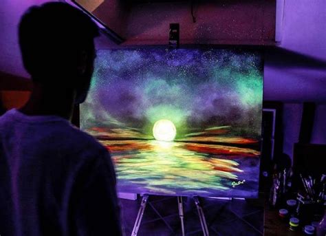 Artist Creates Glow In The Dark Paintings That Come To Life In The Dark