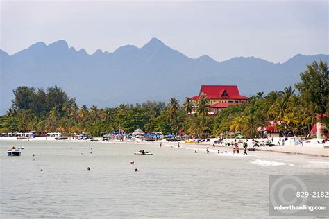 Pantai Cenang Beach Langkawi Island Stock Photo