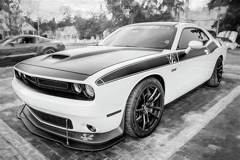 2018 White Dodge Challenger Ta 392 X149 Photograph By Rich Franco