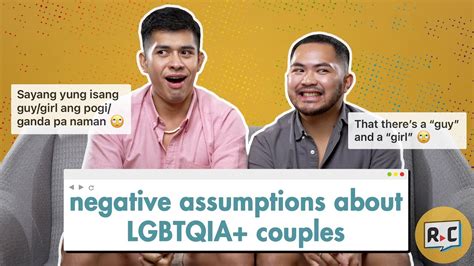 lgbtq couples react to negative assumptions about them filipino rec create youtube