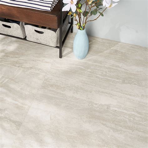 Basic Travertine Cream 24x48 Matte Porcelain Tile Wall And Floor