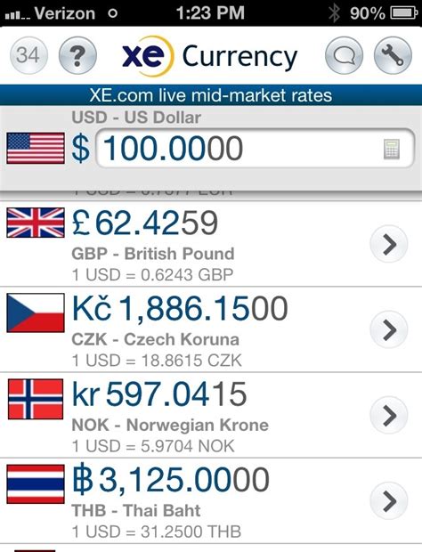Xe Currency Exchange Best Travel Apps Solobagging