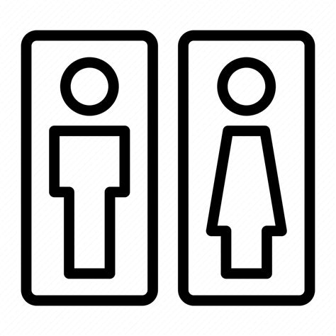 Toilet Man Woman Bathroom Male Female Toilets Icon Download On Iconfinder