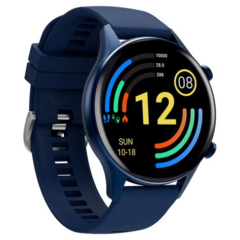 Titan Smart Pro Smart Watch With Blue Strap Body Temperature Monitor