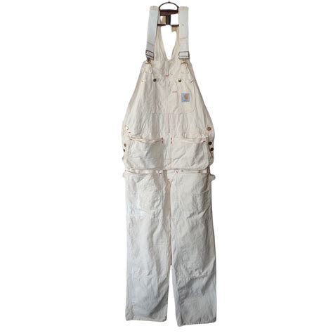 Vintage Vintage Carhartt Overalls Double Knee Beige Grailed