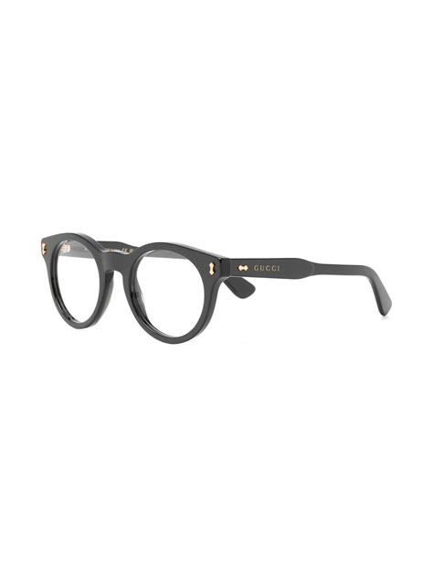 gucci eyewear round frame glasses farfetch