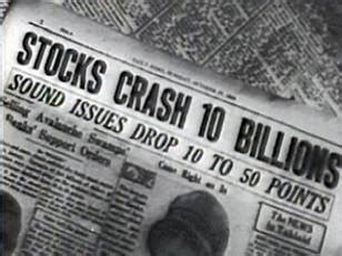Although the american stock market had sustained steep losses the last week in october of 1929, tuesday, october 29th is remembered as the beginning of the great depression. Stock Market Crash - The Great Depression