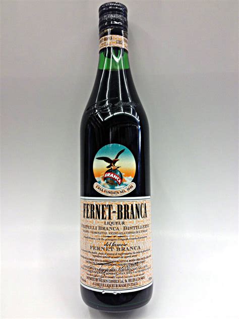Fernet Branca Italian Liqueur Quality Liquor Store