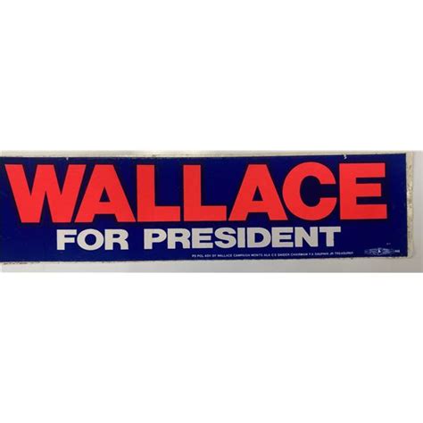 Governor Of Alabama George Wallace Bumper Sticker