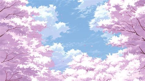 Anime Cherry Blossom Tree Wallpaper Mural Wallpaper