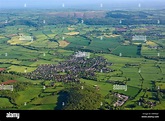 Aerial view of Wrington, Bristol, North Somerset and countryside UK ...
