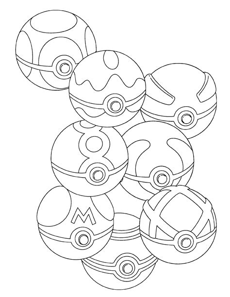 Pokeball Coloring Pages Printable Printable World Holiday