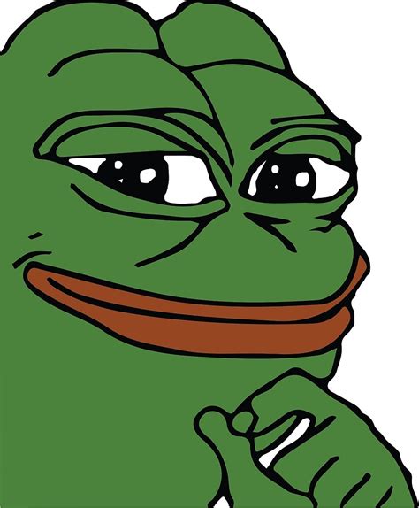 High quality pepe emotes gifts and merchandise. "Smug Pepe (Highest Resolution)" by rightwave | Redbubble
