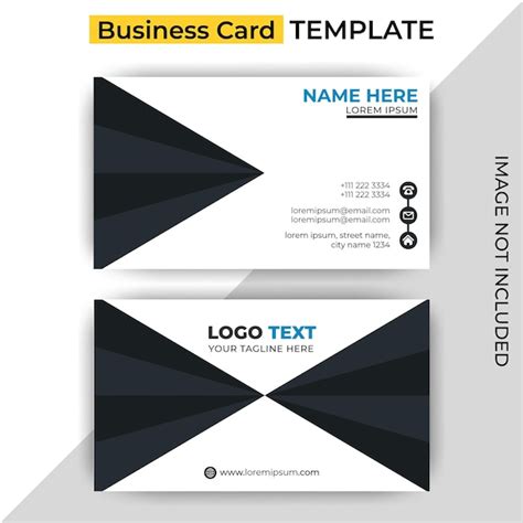 Moderne Corporate Business Card Design Vorlage Premium Vektor