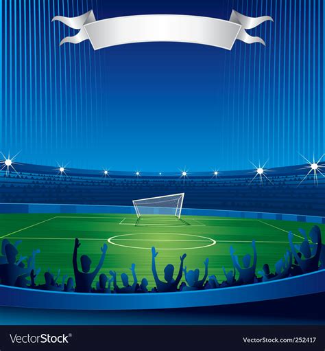 Soccer Stadium Royalty Free Vector Image Vectorstock