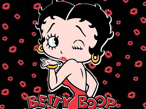Mingki Betty Boops Kiss Poster 18 × 24 Inch Posters