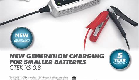 CTEK XS 0.8 UK Charger | 0.8A 12V lead acid car battery charger