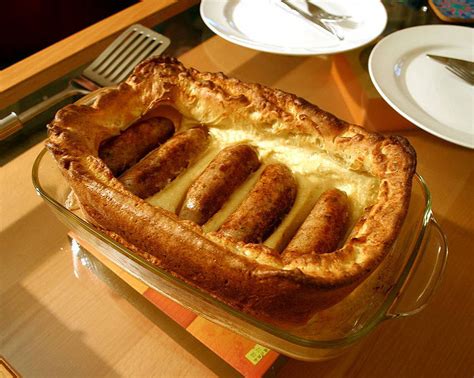 Toad In The Hole Sausages In Yorkshire Pudding